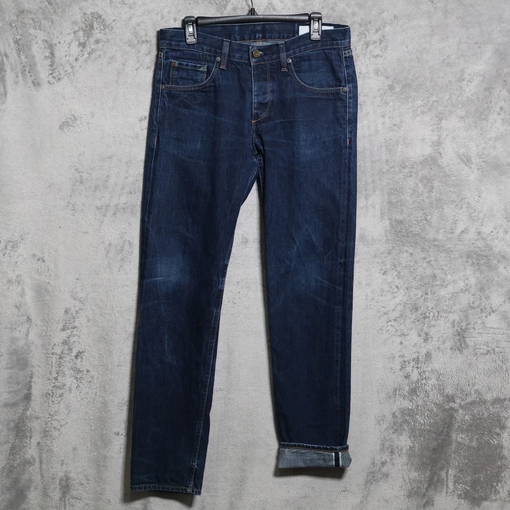 Rag & Bone Jeans Mens 32x31 Blue Fit 2 Slim Leg Selvedge Denim Made in USA